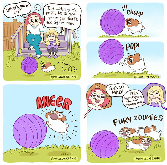 This Artist Creates Wholesome Comics About Cats And Dogs (New Pics)