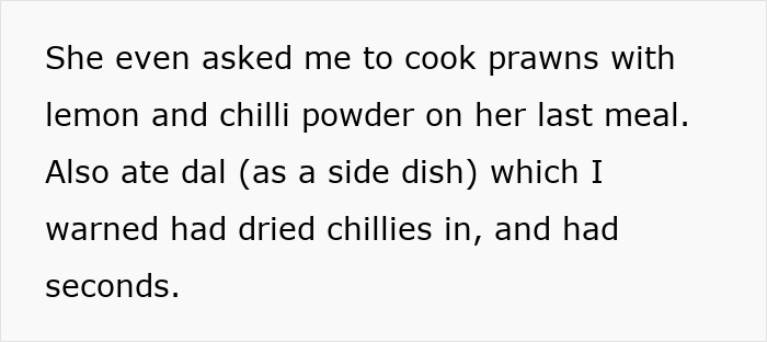 DIL Wastes 2 Weeks Slogging Over Cooking Based On MIL's Diet, MIL Actually Faked It All