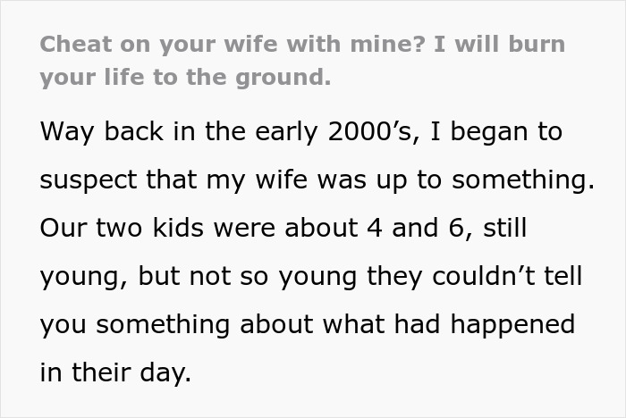 "My Wife Was Up To Something": Guy's Revenge Ruins Wife's Lover’s Life "My Wife Was Up To Something": Guy's Revenge Ruins Wife's Lover’s Life