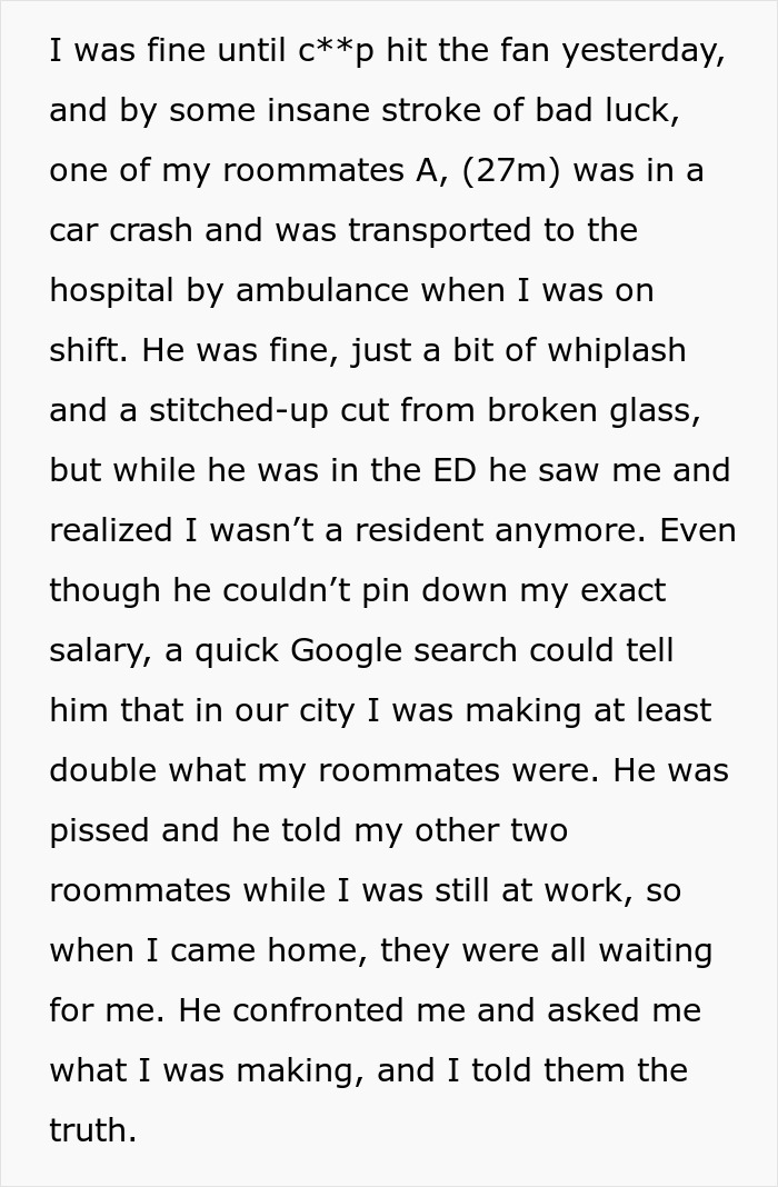 Woman Decides To Move Out After Roommates Find Out Her Salary: "Been Struggling To Pay Rent" Woman Decides To Move Out After Roommates Find Out Her Salary: "Been Struggling To Pay Rent"
