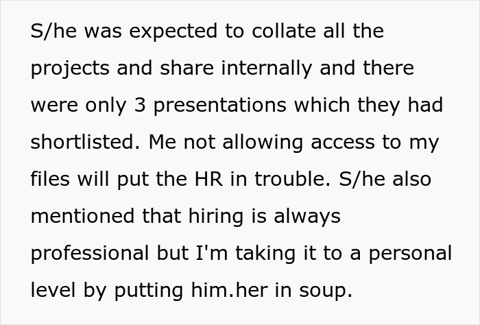 Text exchange showing a recruiter's regrets after ghosting a candidate, causing issues with accessing assignment files.