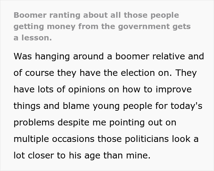 Boomer argues about free money, gets confronted with facts during an election discussion.