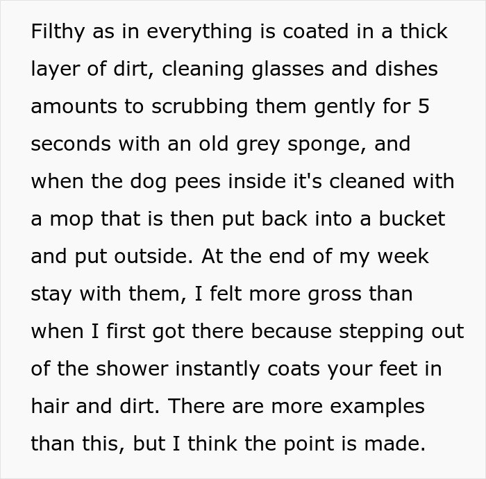Text describing a filthy environment, related to a girlfriend's living situation with her boyfriend. Text describing a filthy environment, related to a girlfriend's living situation with her boyfriend.