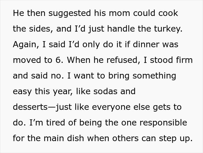 Burned-Out Woman Asks For Advice After Refusing To Cook Thanksgiving Lunch After 15 Years