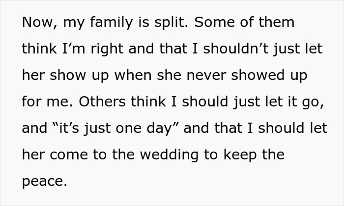 Guy Puts His Foot Down As Mom Asks To Be Center of His Wedding After She Neglected Him All His Life