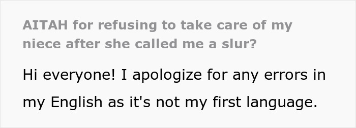 Man Always Babysits His Niece, But Refuses To Do So After She Calls Him A Slur Learned From Her Dad