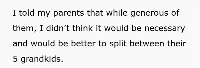 Text excerpt discussing a wife advising her parents on will distribution among grandchildren. Text excerpt discussing a wife advising her parents on will distribution among grandchildren.