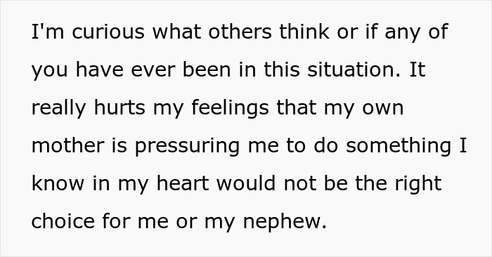 Woman Rejects Dying Parents&rsquo; Plea To Adopt Nephew: &ldquo;Huge Relief That I Don't Have Kids&rdquo;