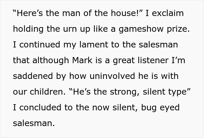 Woman Brings Out Her Husband's Ashes And Bursts Into Tears After Rude Guy's Demands