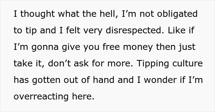 Diner Starts Debate After Waiter Rejects $25 Tip: &ldquo;Tipping Culture Has Gotten Out Of Hand&rdquo;