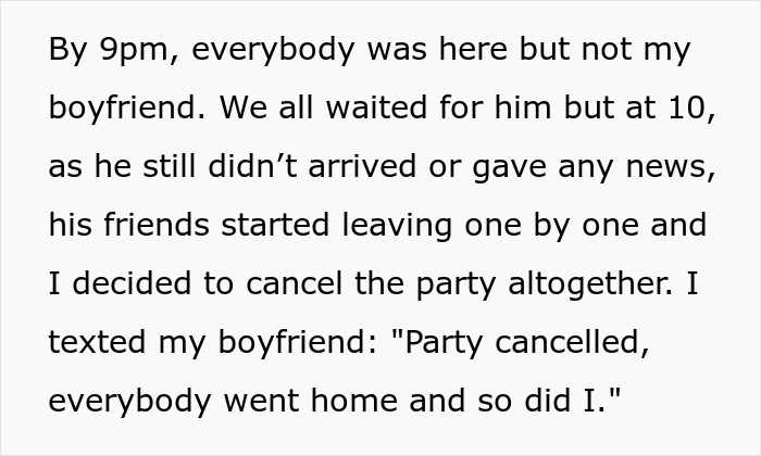 Woman Cancels BF&rsquo;s Party Because He Was Late, Gets A Text From His Mom