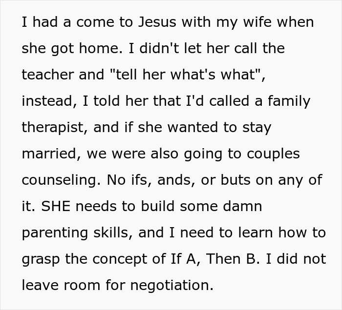 Husband Hates Wife's Parenting Methods, Considers Divorce After Teacher's Call Husband Hates Wife's Parenting Methods, Considers Divorce After Teacher's Call