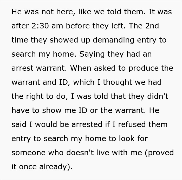 Parents Harassed Thrice By Bail Bond Bounty Hunter, Finally Have Had Enough After He Breaks In