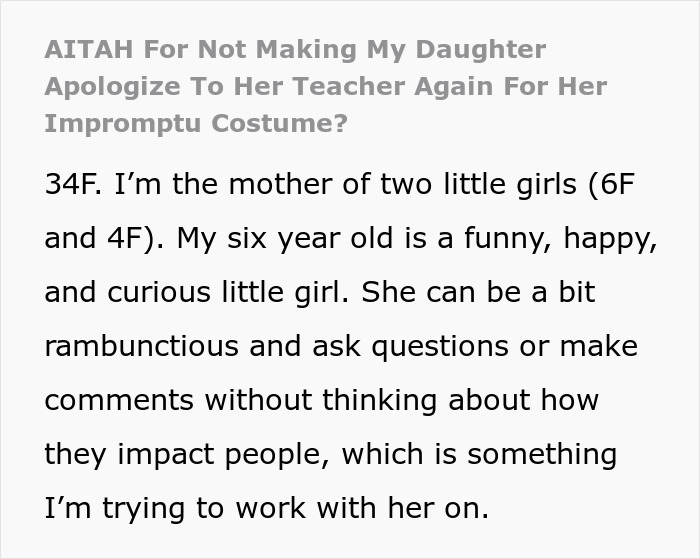 Pregnant Teacher Outraged By 6YO That Chose To Dress Up As Her For Halloween, Kid Left In Tears Pregnant Teacher Outraged By 6YO That Chose To Dress Up As Her For Halloween, Kid Left In Tears