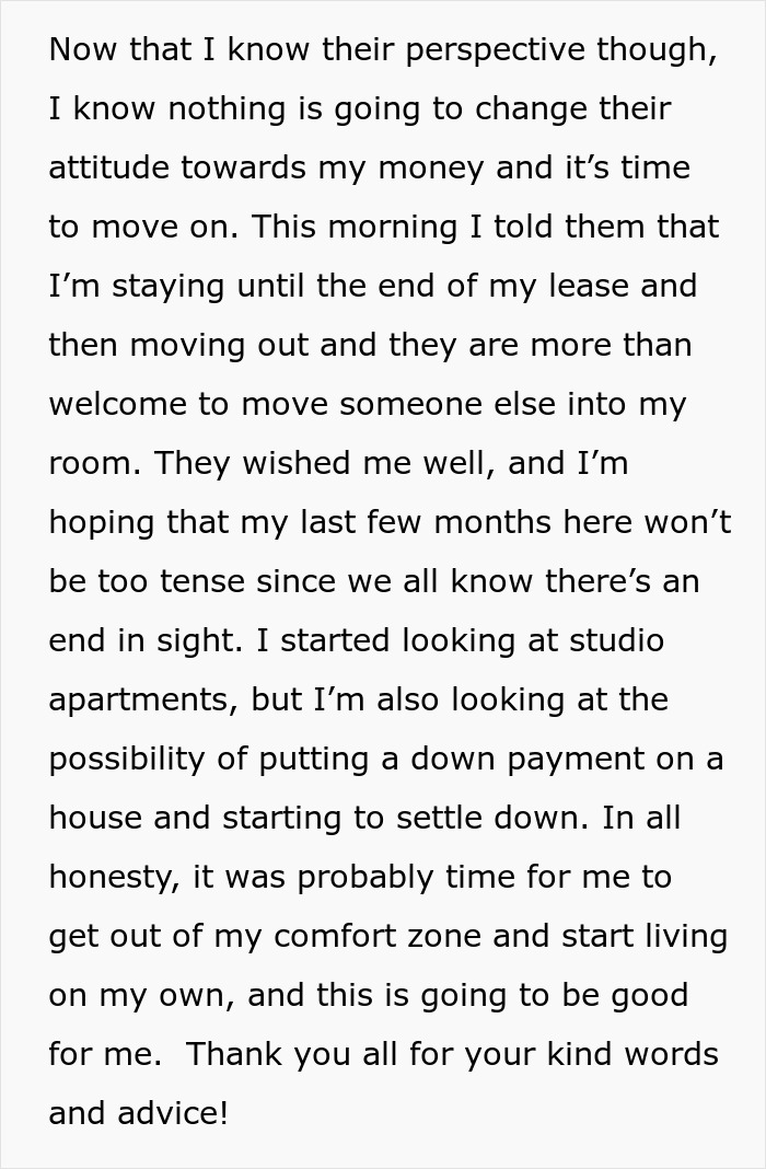 Woman Decides To Move Out After Roommates Find Out Her Salary: "Been Struggling To Pay Rent" Woman Decides To Move Out After Roommates Find Out Her Salary: "Been Struggling To Pay Rent"