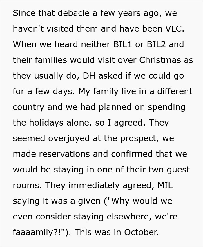 Lady Feels Devastated As MIL Kicks Her And Spouse Out Of Christmas Party In Favor Of Other Relatives Lady Feels Devastated As MIL Kicks Her And Spouse Out Of Christmas Party In Favor Of Other Relatives