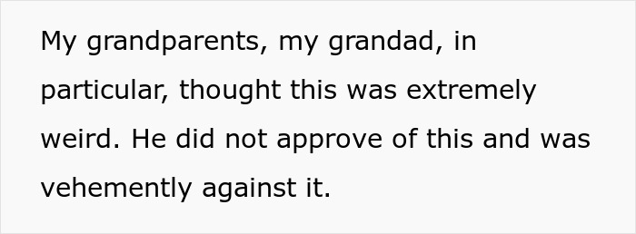 Grandparents disapproved, especially grandad, of an odd situation regarding inheritance, being strongly against it. Grandparents disapproved, especially grandad, of an odd situation regarding inheritance, being strongly against it.