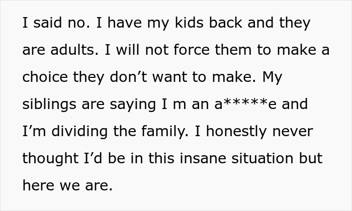 Grandparents Pressure Son To Cut Kids Off Until They Come To Family Events After Election Grandparents Pressure Son To Cut Kids Off Until They Come To Family Events After Election