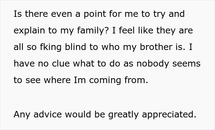 Family Angry With Guy For Scaring Off Deadbeat Bro&rsquo;s New 18YO GF With The Ugly Truth 