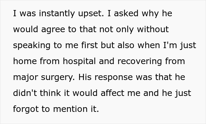 Woman Forced Out Of Her Home After Partner's Last-Minute Sleepover Plans Wreck Surgery Recovery Woman Forced Out Of Her Home After Partner's Last-Minute Sleepover Plans Wreck Surgery Recovery