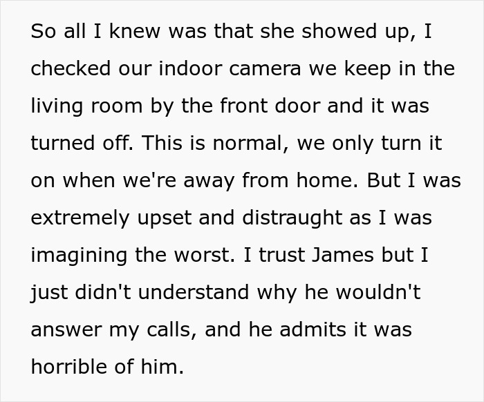 Text about checking an indoor camera related to feelings of distress, connected to the topic of bf and ex. Text about checking an indoor camera related to feelings of distress, connected to the topic of bf and ex.