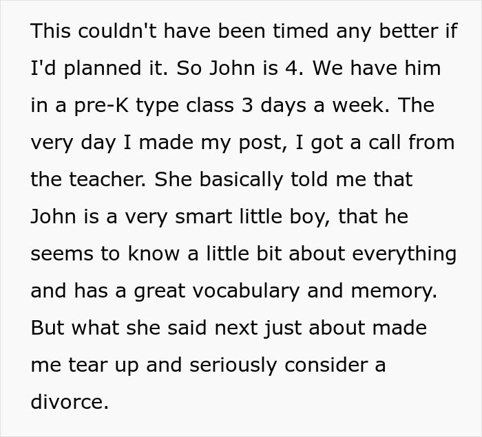 Husband Hates Wife's Parenting Methods, Considers Divorce After Teacher's Call Husband Hates Wife's Parenting Methods, Considers Divorce After Teacher's Call