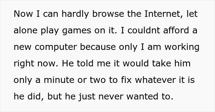 Text discussing TikTok trend "We Listen And We Don&rsquo;t Judge" about internet browsing and computer issues.