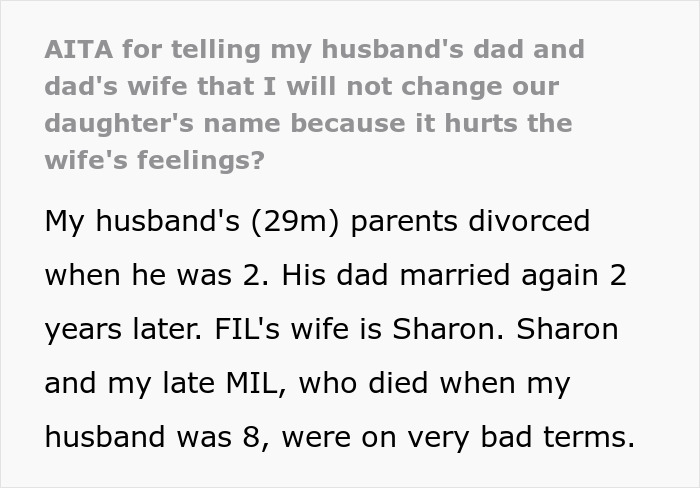 Mom Refuses To Change Baby&rsquo;s Name After Husband&rsquo;s Stepmom Declares It &ldquo;Hurts Her Feelings&rdquo;