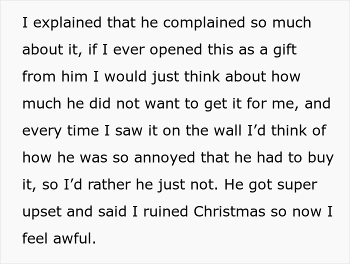 Man Ruins Wife&rsquo;s Christmas Surprise By Talking About Her Pricey Gift, She Doesn&rsquo;t Want It Anymore