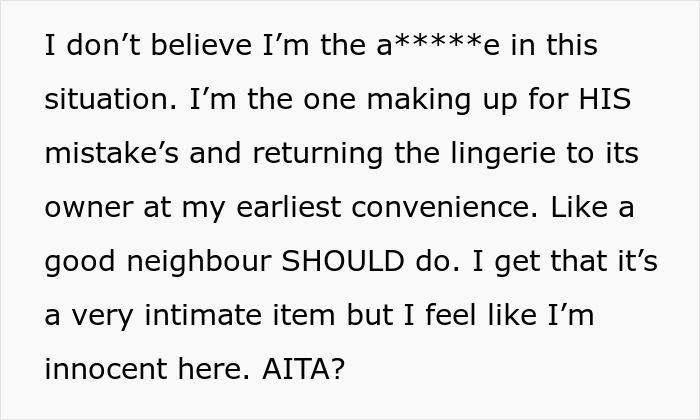Neighbor Always Returns Lady's Lingerie From His Balcony, Livid Husband Says It's Creepy