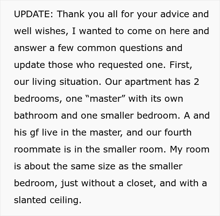 Woman Decides To Move Out After Roommates Find Out Her Salary: "Been Struggling To Pay Rent" Woman Decides To Move Out After Roommates Find Out Her Salary: "Been Struggling To Pay Rent"