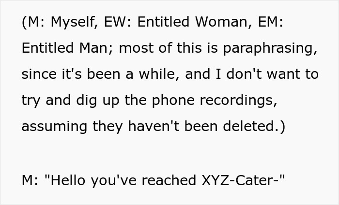 Entitled Couple&rsquo;s Plan To Scam Catering Company Goes Horribly Wrong