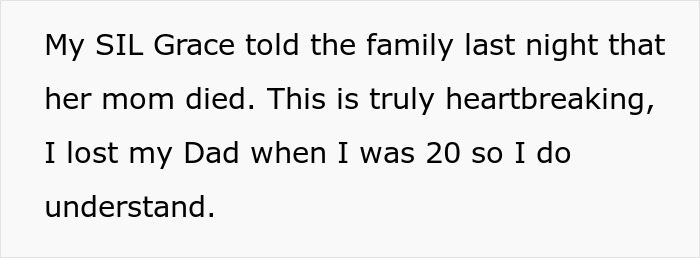 Woman Expects Her SIL To Pause Her Life As Her Mom Died, Can’t Believe She’s Going To A Concert Woman Expects Her SIL To Pause Her Life As Her Mom Died, Can’t Believe She’s Going To A Concert