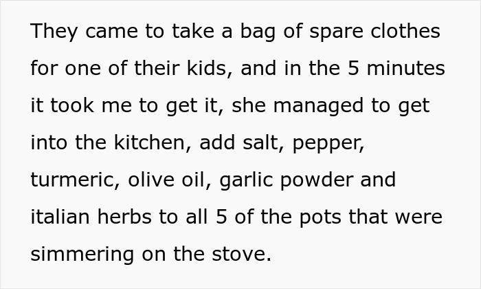 Woman Refuses To Host Any Family Gatherings As Intrusive SIL Ruins 40lb Of Homemade Tomato Sauce Woman Refuses To Host Any Family Gatherings As Intrusive SIL Ruins 40lb Of Homemade Tomato Sauce