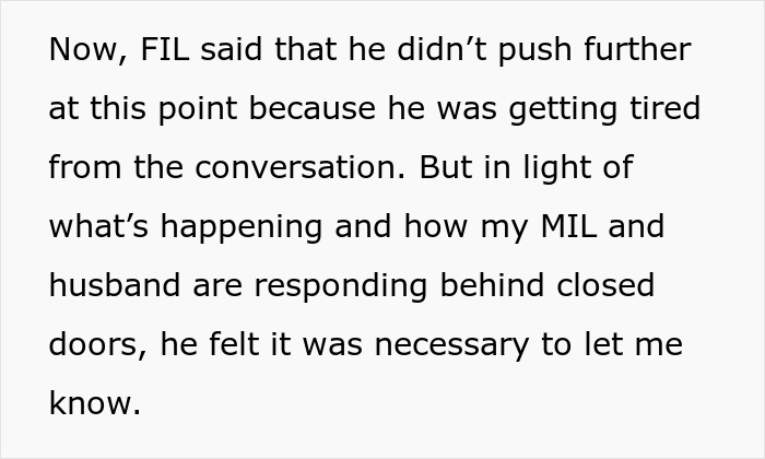 Text from a letter about husband's reaction to family concerns. Text from a letter about husband's reaction to family concerns.