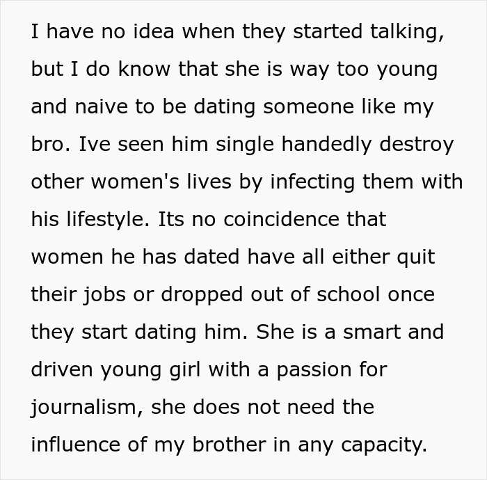 Family Angry With Guy For Scaring Off Deadbeat Bro&rsquo;s New 18YO GF With The Ugly Truth 