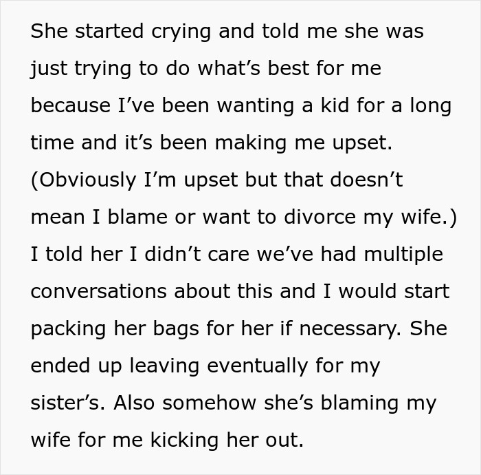 MIL Blames DIL That She Doesn't Have Grandkids, Tells Son To Find A New Wife, He Kicks Her Out MIL Blames DIL That She Doesn't Have Grandkids, Tells Son To Find A New Wife, He Kicks Her Out