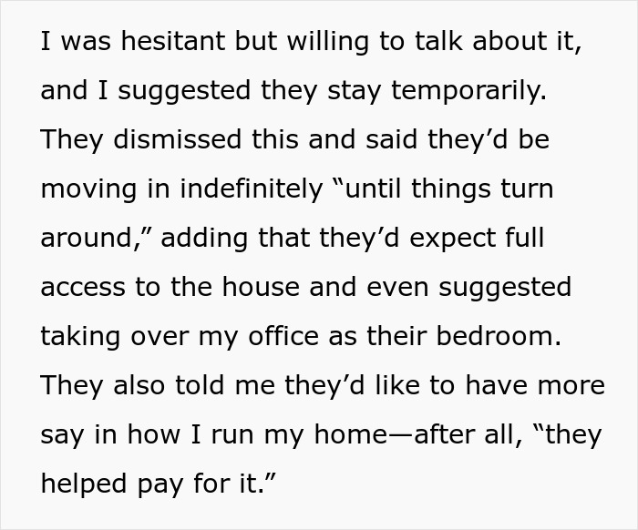 Son Refuses To Let Parents Move In, They're Furious: "Family Should Support Each Other" Son Refuses To Let Parents Move In, They're Furious: "Family Should Support Each Other"
