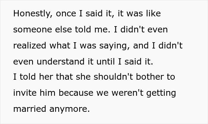 Guy Tells Fianc&eacute;e Wedding Is Off After She Shares Her Reason For Inviting Ex