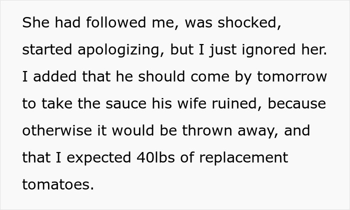 Woman Refuses To Host Any Family Gatherings As Intrusive SIL Ruins 40lb Of Homemade Tomato Sauce Woman Refuses To Host Any Family Gatherings As Intrusive SIL Ruins 40lb Of Homemade Tomato Sauce