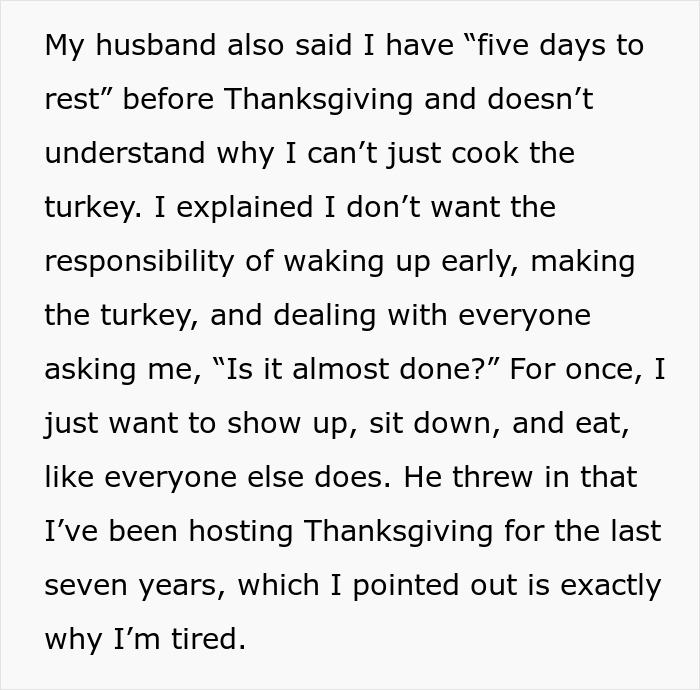 Burned-Out Woman Asks For Advice After Refusing To Cook Thanksgiving Lunch After 15 Years