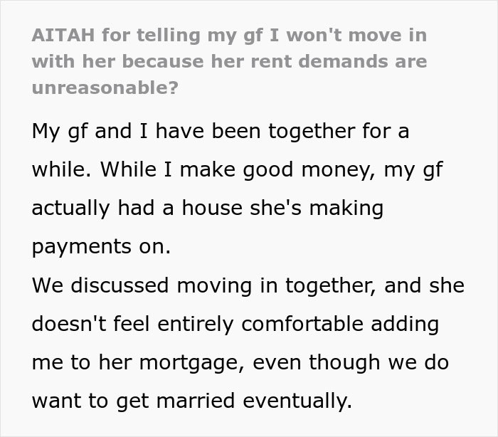 Man Draws The Line At Girlfriend's Insane Rent Request: &ldquo;She Says I&rsquo;m Just Making Excuses&rdquo;