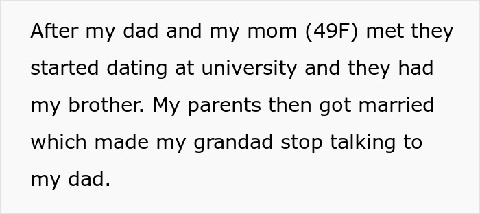 Text reveals family secrets affecting inheritance, with a note about a grandparent's reaction to marriage. Text reveals family secrets affecting inheritance, with a note about a grandparent's reaction to marriage.