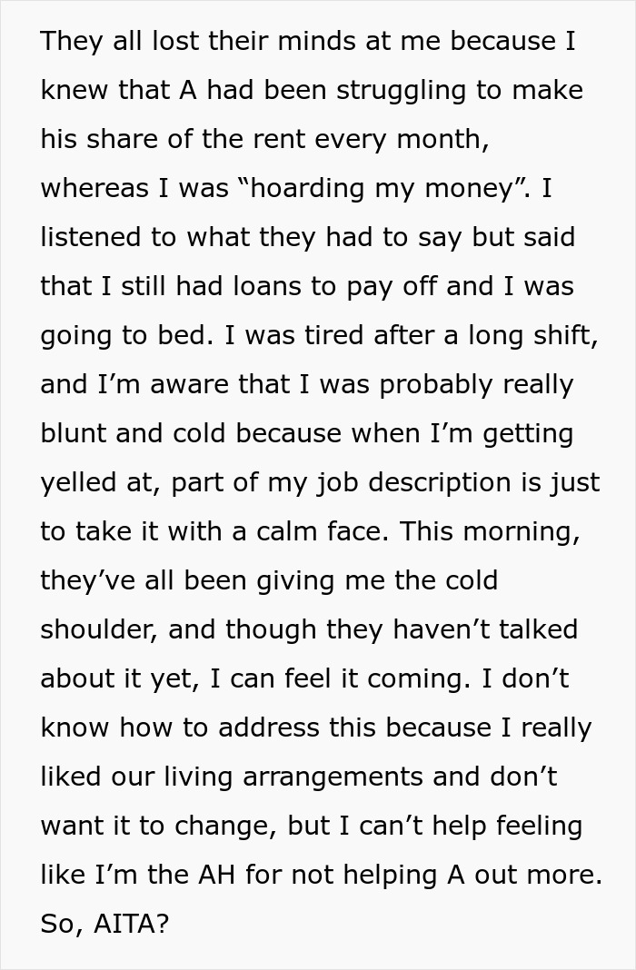 Woman Decides To Move Out After Roommates Find Out Her Salary: "Been Struggling To Pay Rent" Woman Decides To Move Out After Roommates Find Out Her Salary: "Been Struggling To Pay Rent"