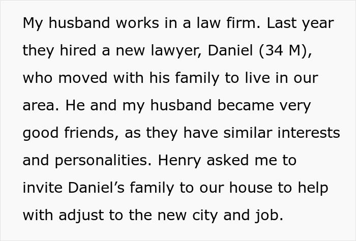 Text discussing a new lawyer joining a law firm and forming a friendship with a colleague.