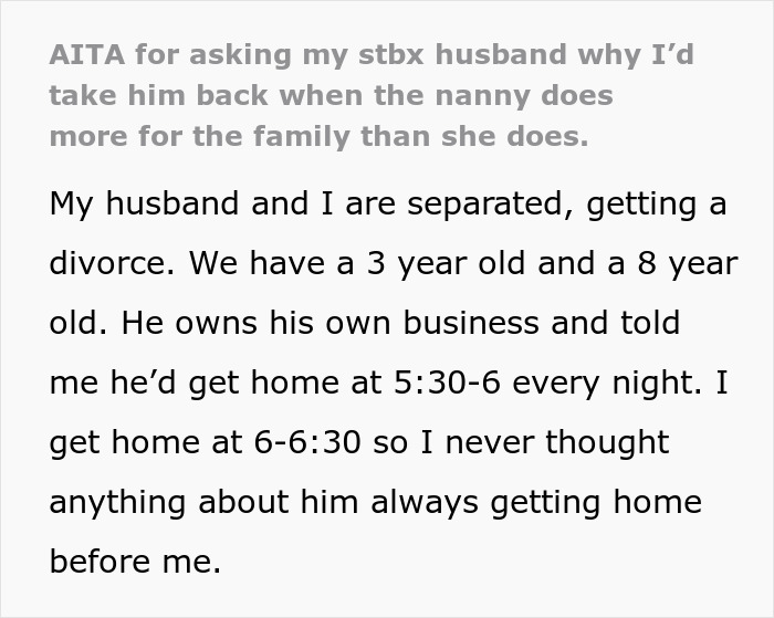 Wife Walks Out On Husband After The Nanny Exposes His True Colors, He Pleads For Another Chance Wife Walks Out On Husband After The Nanny Exposes His True Colors, He Pleads For Another Chance