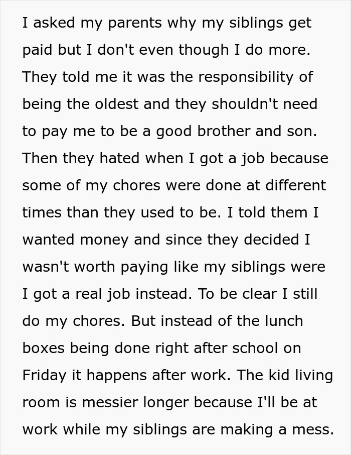 Parents Refuse To Pay Their Teen For Chores, It Backfires When They Plan A Date Night