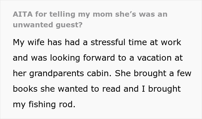 MIL Fumes After Realizing DIL Won’t Cater To Her Unannounced Visit On Vacation MIL Fumes After Realizing DIL Won’t Cater To Her Unannounced Visit On Vacation