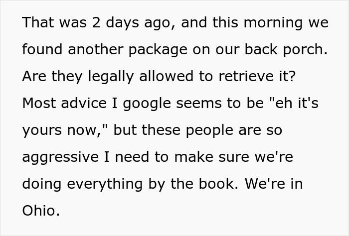 “Hostile Home Sellers Keep Sending Amazon Packages To Our Address” “Hostile Home Sellers Keep Sending Amazon Packages To Our Address”