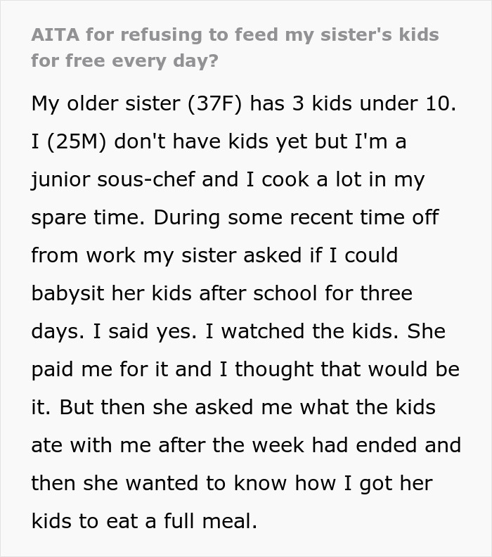 Man&rsquo;s Clever Tricks Work On Picky Eater Niblings, But Backfire On Him As Sister Demands Free Meals